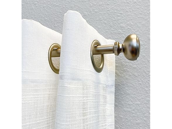 Decopolitan Fairbanks 26-48 Inch Curtain Rod, Pewter