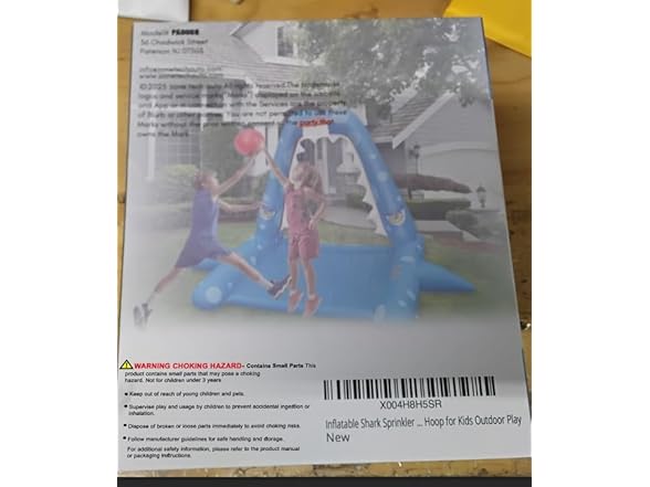 Zone Tech PA0008 Inflatable Shark Sprinkler for Kids