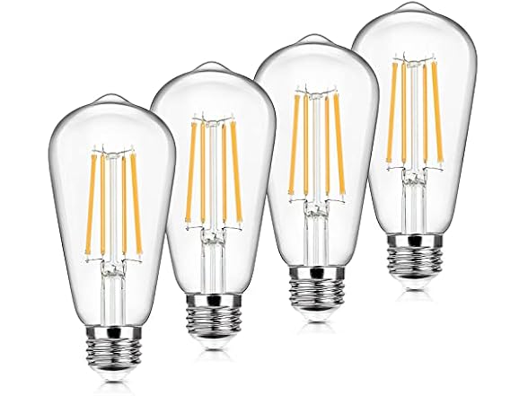 Sucolite B0CNQW9G4R 12-Pack Vintage LED Edison Bul