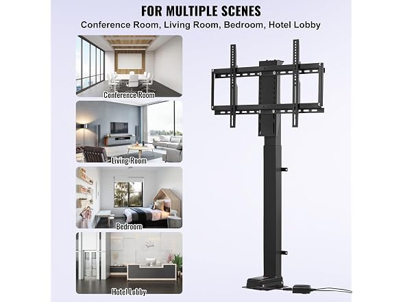 Motorized TV Lift with Swivel, Adjustable Height