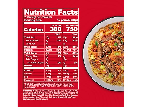 ReadyWise Meal Beef Bulgogi Kimchi Rice