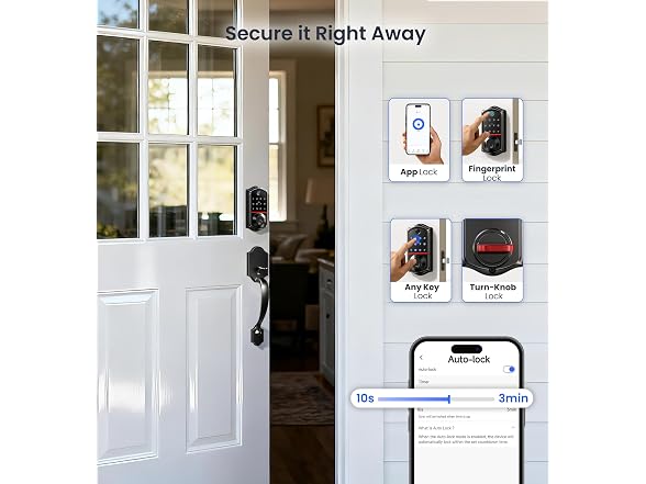 Veise VE017-H 8-in-1 Smart Door Lock