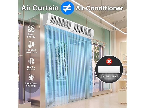 TURBRO 48-Inch Air Curtain Fan