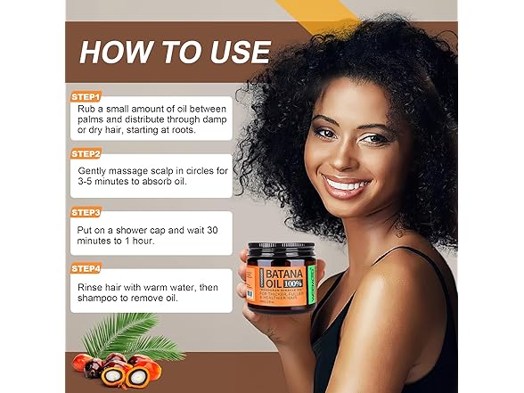 Raw Batana Oil for Hair Growth | 2 fl oz