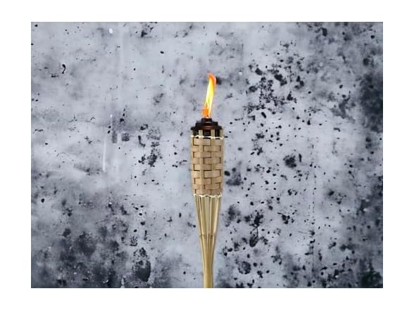 Rum Brand Bamboo Torches for Outside Patio