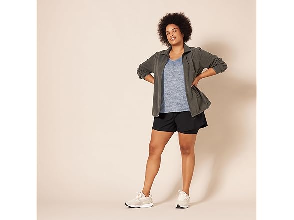 Women's Active Quick Dry Tech V-Neck T-Shirt (2Pk)