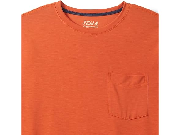 Field & Stream Men Roll Cast Long Shirt Orange (XL)
