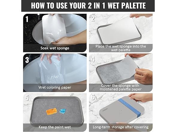 LEEHON Wet Palette for Painting Miniatures