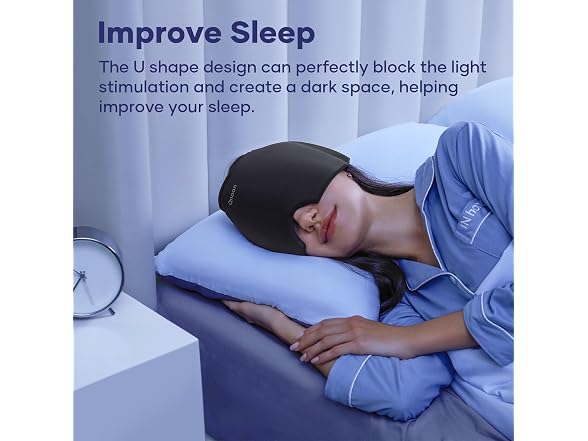 Qnoon Migraine Relief Cooling Gel Ice Head Wrap