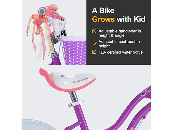 RoyalBaby EZ Stargirl Kids Bike 12 Inch