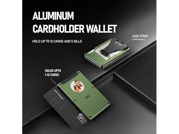 E-ink Air Wallet, Slim Wallet Built in Airtag Chip