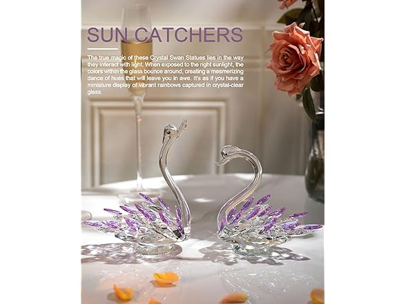CITYLOVE Mothers Day Crystal Swan