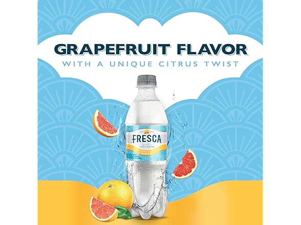 6PK Fresca Citrus Soda Soft Drink, 16.9 fl oz