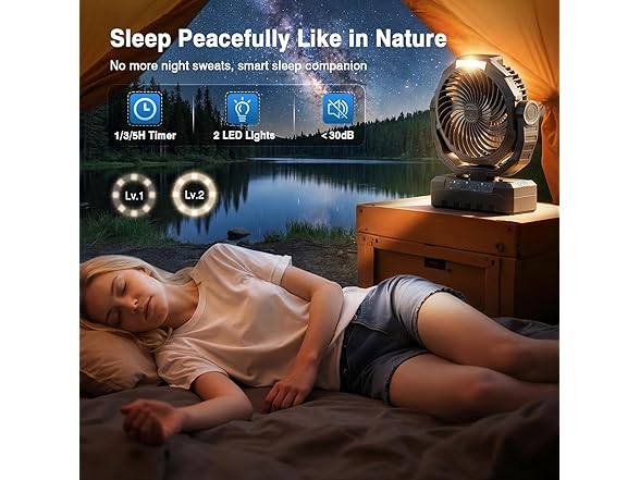 AVAVO Rechargeable Camping Fan