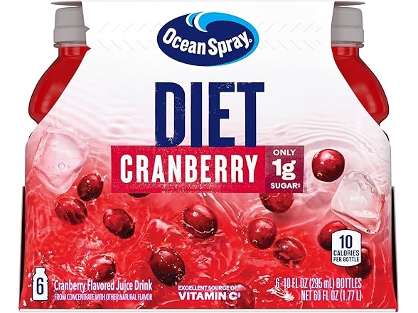 6PK Ocean Spray Juice Drink 10 Ounce Bottle s