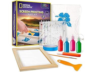 $20.99, Was $24.99, 16% Off! NATIONAL GEOGRAPHIC Kids Screen Printing Kit dealfomo