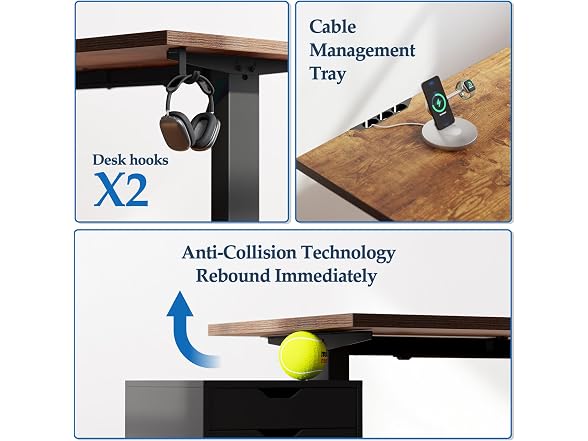 L Shaped Standing Desk 63 x 55 Inch