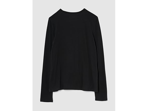 GAP Women (XXS) Long Sleeve Logo Tee True Black