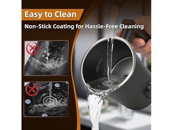 MUMAO Milk Frother, 4-in-1 Electric Milk Steamer