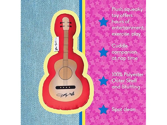 Doggy Parton Red Dolly's Guitar Toy