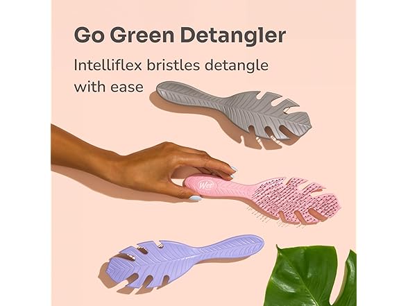 WetBrush Go Green Detangler Green