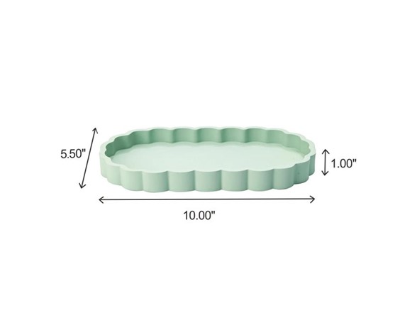 J&V Textiles 7 Pc Resin Bathroom Accessories Set SAGE