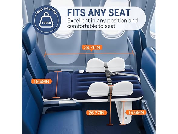 Abdtech Inflatable Toddler Airplane Bed