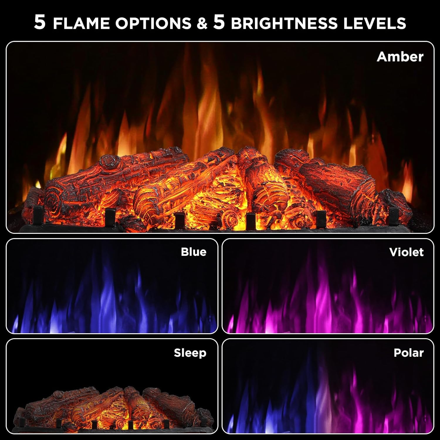 TURBRO Eternal Flame 26" Smart Fireplace - Gallery 10