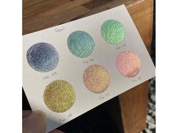 IUILE Handmade Watercolor Pearl Dot Card