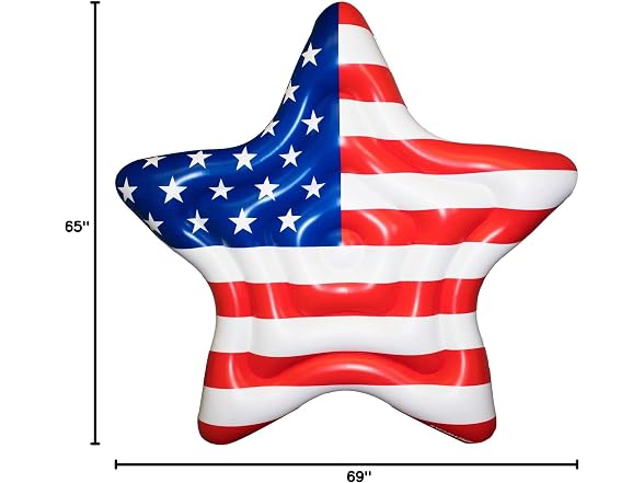Swimline Americana Star Island Inflatable Pool Float