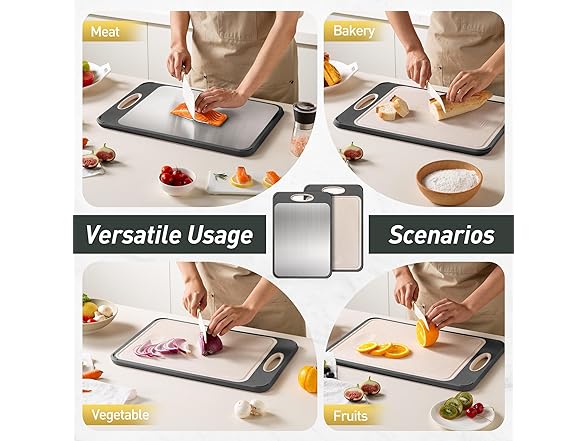 Socisen stainless steel cutting board