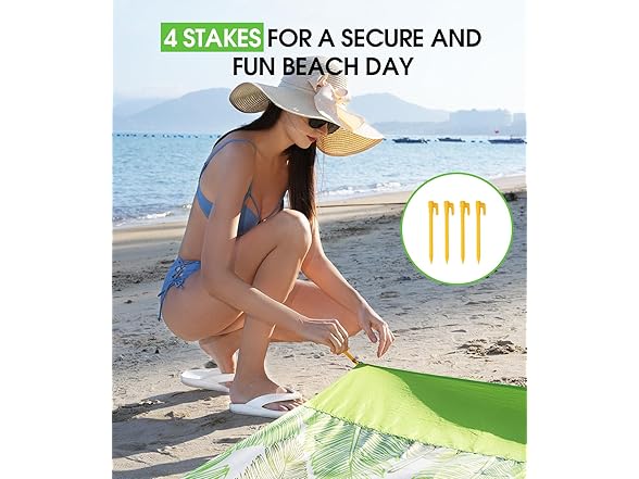JOYLAMA Beach Blanket Sandproof