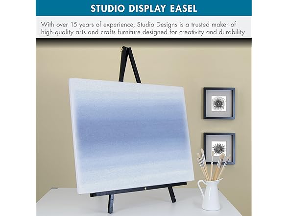 Studio Designs Wood A-Frame Tripod Display Easel Stand