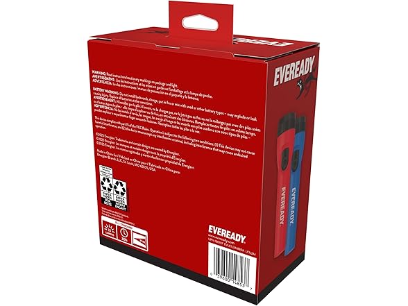 EVEREADY LED Flashlights Batteries Included 8Pk