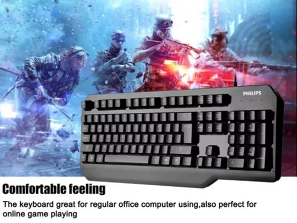 Philips Wired Keyboard + Mouse Combo