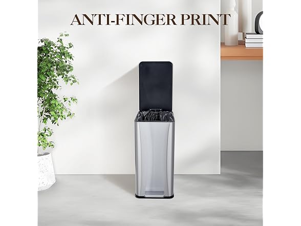 OUTLANE 2.64 Gallon Stainless Steel Kitchen Trash Can