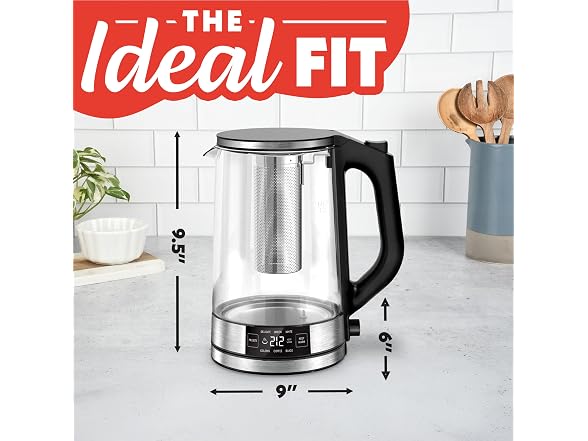 Gourmia Programmable Digital Glass Kettle – 1.7L