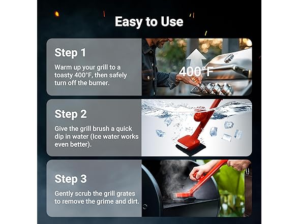 ThermoMaven BBQ Bristle-Free Steam Grill Brush