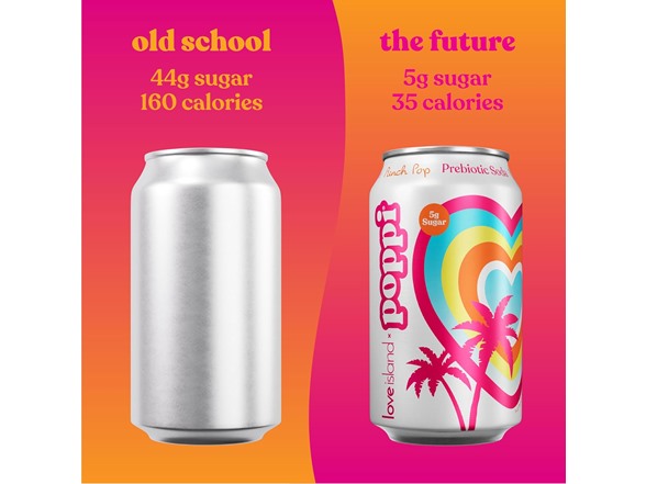 12PK Poppi Sparkling Prebiotic Soda Punch Pop