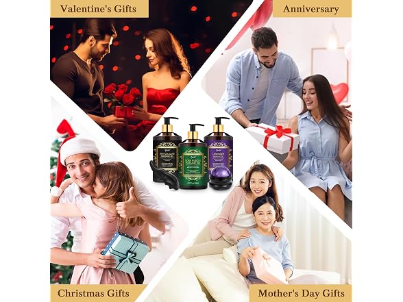 Pjordo 3-Pack Lavender Massage Oil Set