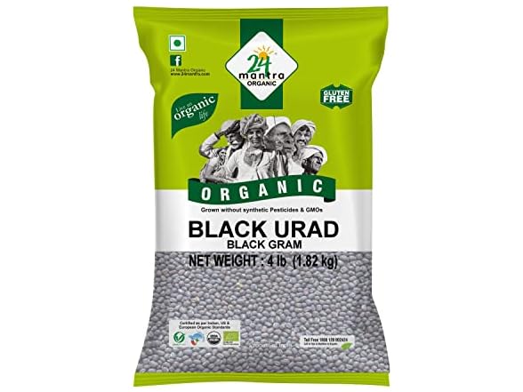 24 Mantra Organic Black Urad Whole 4lb
