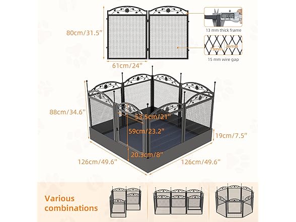 BingoPaw B0CS372H5K indoor dog playpen