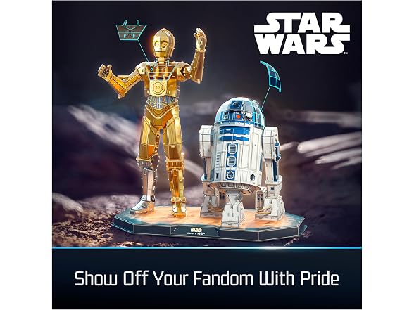 4D Build, Star Wars C-3PO & R2-D2 3D Model Kit