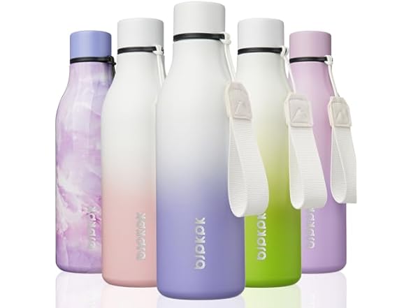BJPKPK Insulated Water Bottles, 18 oz Lilac Elegance