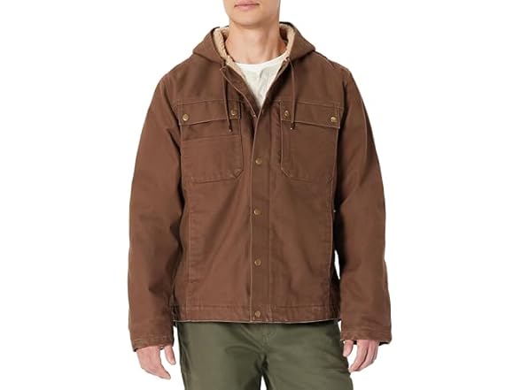 Amazon Basics Mens Hooded Workwear Jacket