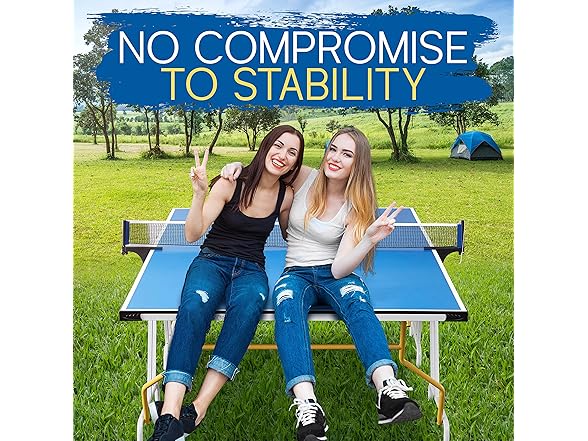 SereneLife Collapsible Full Size Ping Pong Table