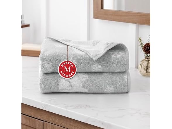 MARTHA STEWART Premium 2pc Hand Towels Set