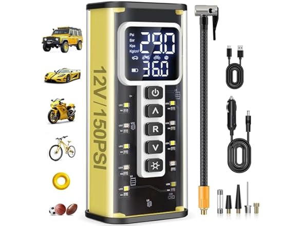 Teffim Portable Tire Inflator