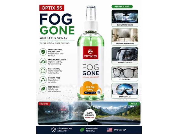4 Pack Anti Fog Spray