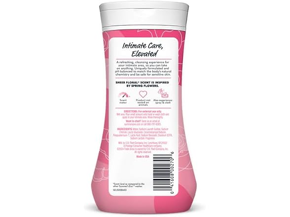 Summers Eve Sheer Floral Wash 9oz